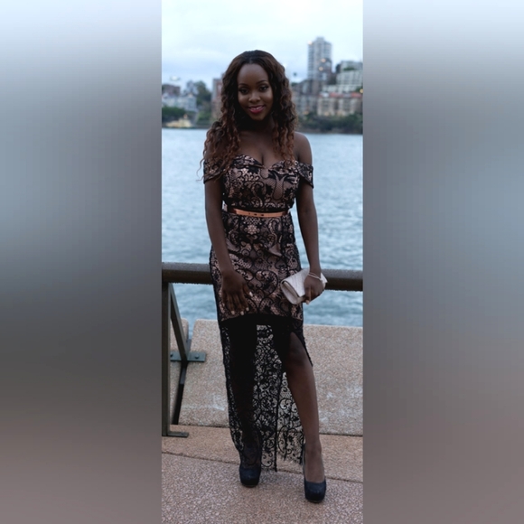 Fresh Soul Lace Cocktail Dress Size 6 - Picture 4 of 4